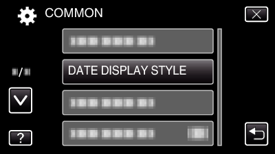 DATE DISPLAY STYLE